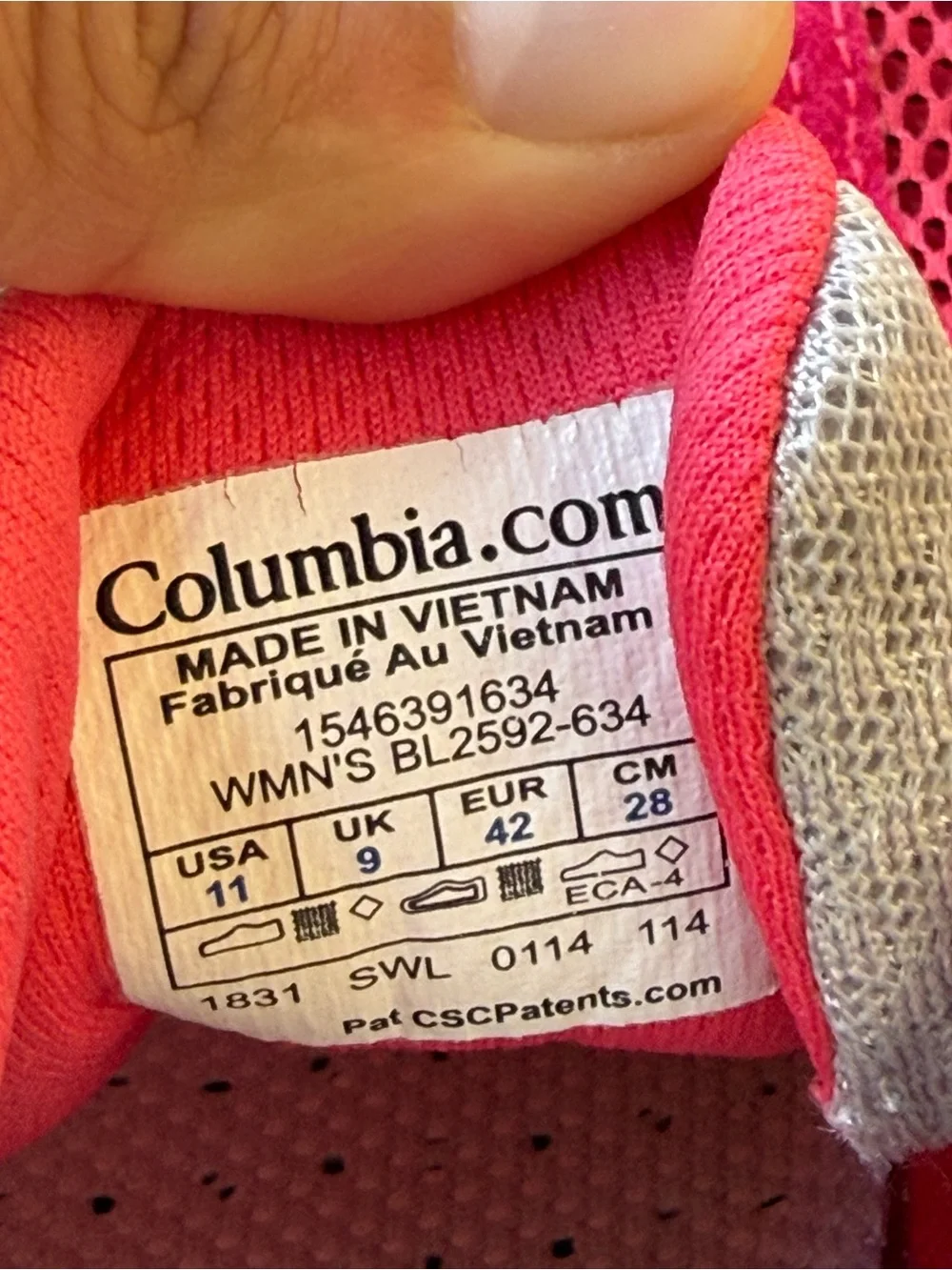 Columbia Pink Mesh Water Shoes